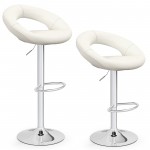 Height Adjustable Bar Stools Set of 2