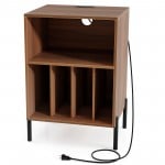 with Record Storage Shelf