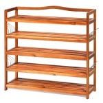 5-Tier Wood Large Shoe Rack