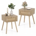 Modern Rattan Nightstand