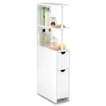 [45 Inch H] with 2 Drawers & Top 3-Tier Shelf