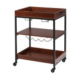 2 Rows Galss Holders & 4 Wine Rack