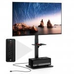 Floor TV Stand with Power Outlet