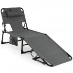 Folding Chaise Lounge(Set of 1)