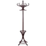 Wooden Standing Coat Rack Tree