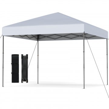 10 X 10 Feet Pop up Canopy Tent with Portable Carrying Bag and 8 Stakes(Easy Setup)