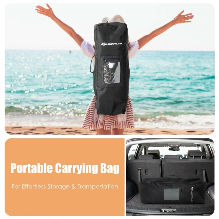 Portable carrying bag for 11 feet inflatable stand-up paddle board, ideal for easy storage and transportation.