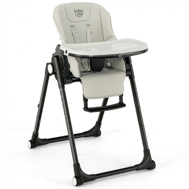 4-in-1 Baby High Chair with 6 Adjustable Heights-GrayCostway Gallery View 1 of 10
