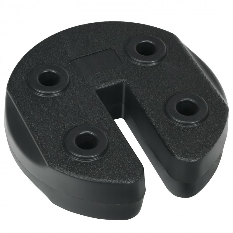 30lbs canopy weight plate with no-pinch design, made of weather-resistant PE, ideal for securing tents and umbrellas.
