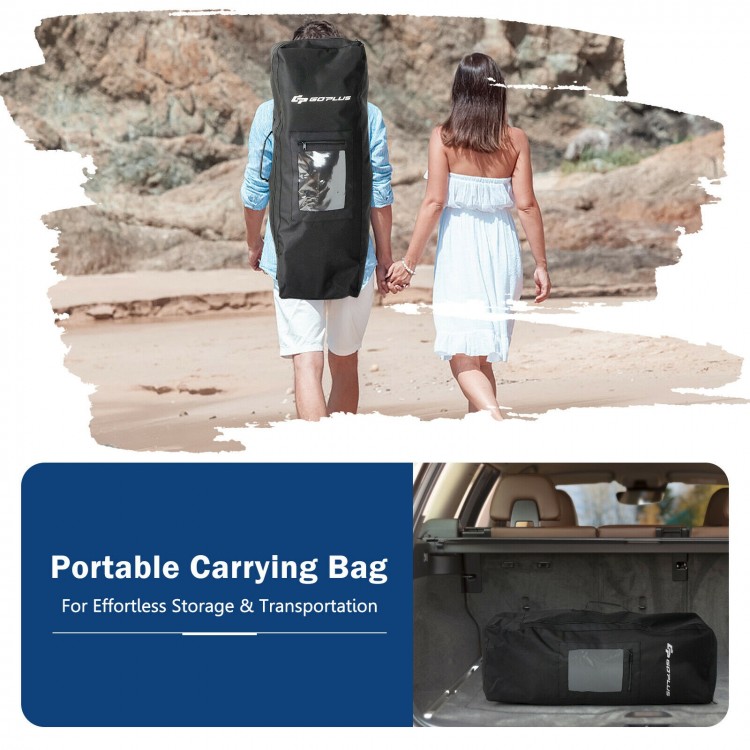 Portable carrying bag for 11 feet inflatable stand-up paddle board, ideal for easy storage and transportation.