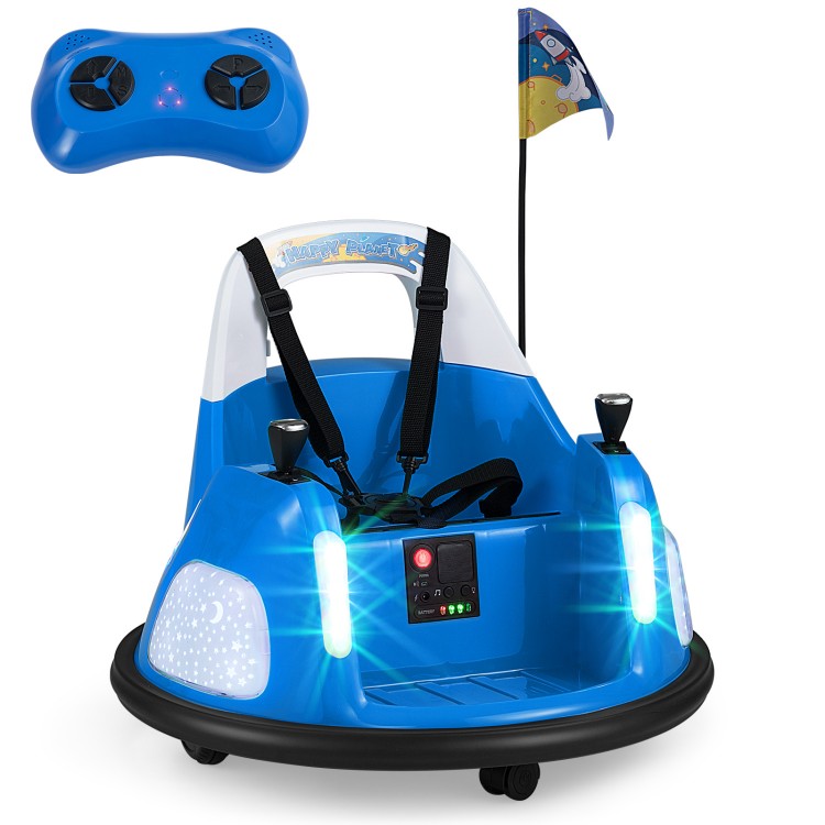 12V Kids Ride On Bumper Car with Remote Control and Flashing Lights - Gallery View 5 of 13