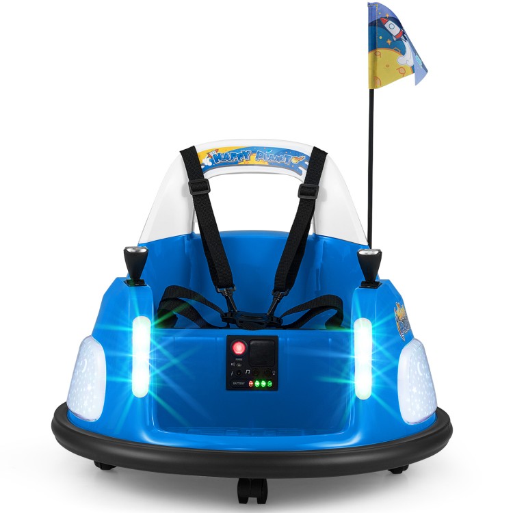 12V Kids Ride On Bumper Car with Remote Control and Flashing Lights - Gallery View 13 of 13