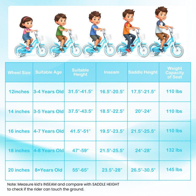 12-inch kids bike with adjustable seat, dual brakes, and removable basket for safe and comfortable riding.