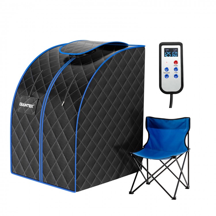 Close-up view of the portable personal far infrared sauna's high-quality waterproof fabric with insulation cover for.