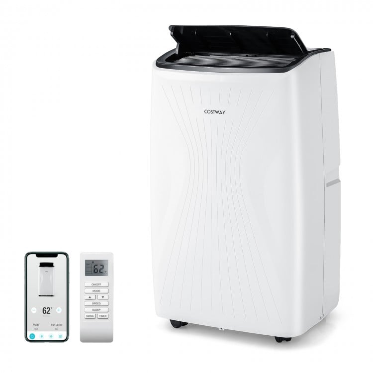 12000/14000 BTU Portable Air Conditioner with Heat and Smart WiFi - Gallery View 1 of 10