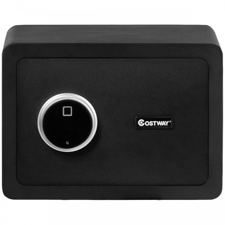 2-layer security safe deposit box featuring a high sensitivity electronic panel and soft carpeted floor for jewelry.