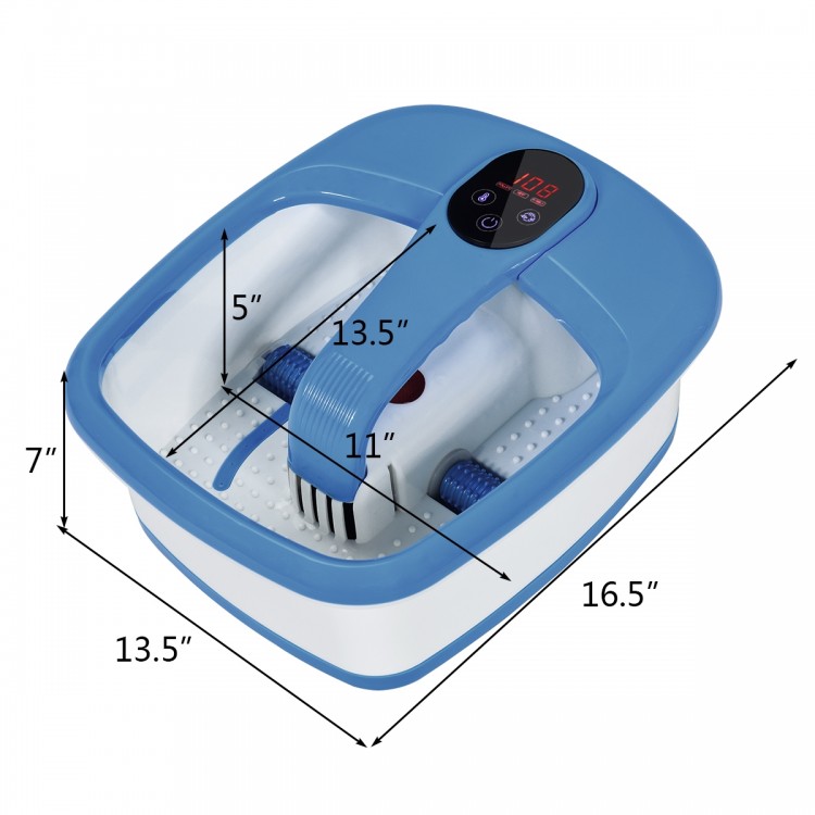 Folding Foot Massager with Digital Adjustable Temperature Control-BlueCostway Gallery View 4 of 12