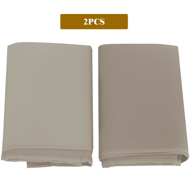 Universal replacement canopy cover set in two colors, made of weather-resistant polyester, for 16' x 4' pergola.