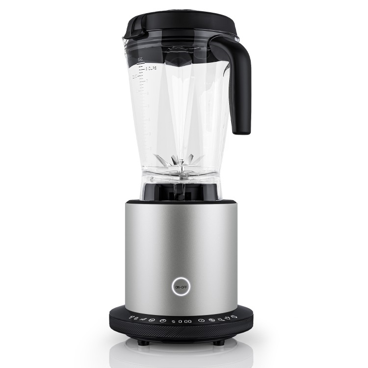 High power 1500W blender with 64oz pitcher, 10 speeds, and stainless steel blades for versatile kitchen use.