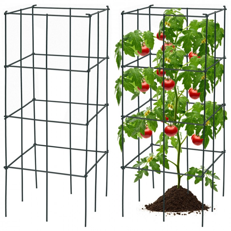 Garden trellis for climbing plants featuring a stable iron frame, dark green finish, and folding design for easy.