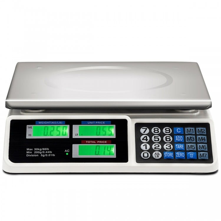 66 lbs Digital Weight Food Count Scale for CommercialCostway Gallery View 3 of 12