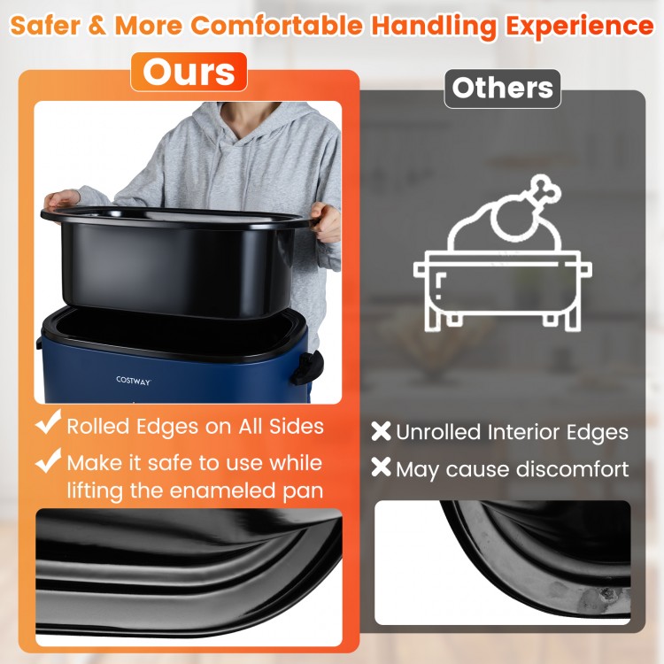 22QT electric roaster oven with self-basting lid and cool-touch handles, perfect for cooking a whole turkey.