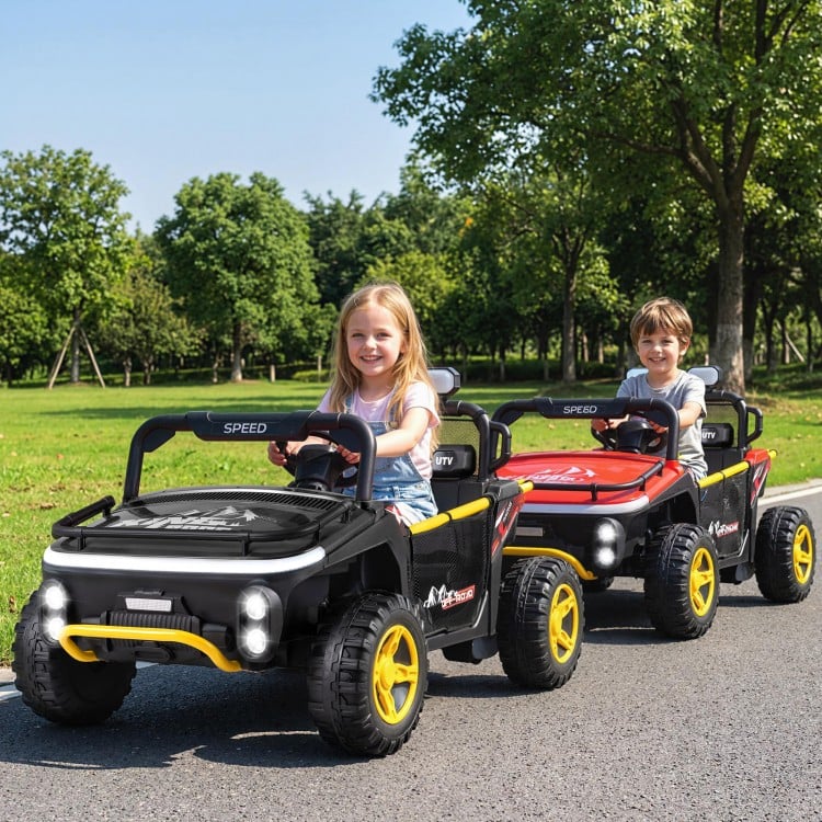 24V Ride on UTV for Kids 2 Seater Ride on Truck Car with Horn Music Story - Gallery View 2 of 11