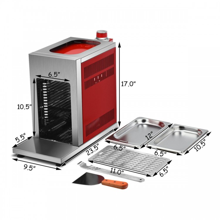 Propane Infrared Steak Grill Bbq Stainless Steel Single Burner Costway 