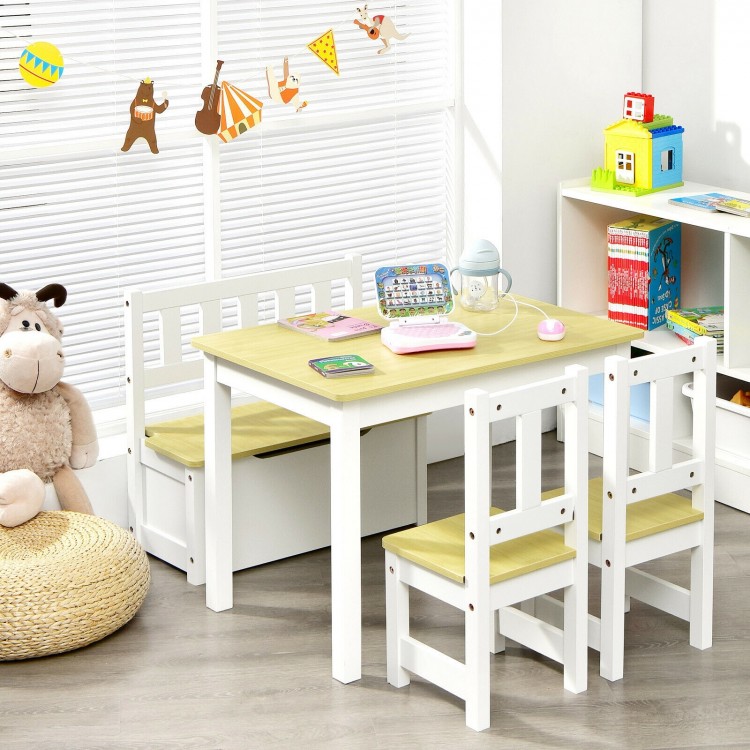 Kids wooden chair with backrest, sturdy MDF construction, designed for comfort and safety during play and study.