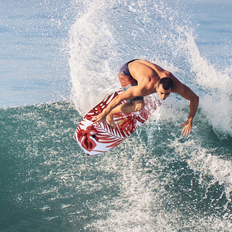 Lightweight 37-inch surfboard with EPS core and XPE deck, perfect for kids and adults enjoying summer surfing.