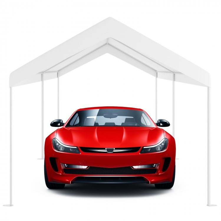 10 x 20 Feet Steel Frame Portable Car Canopy ShelterCostway Gallery View 10 of 12