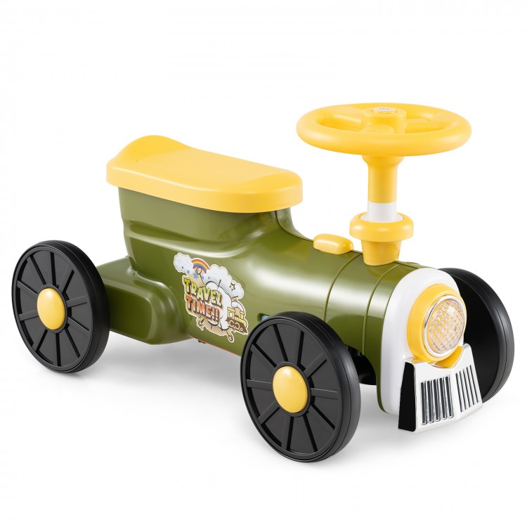 Ride on Toy with Steering Wheel and Train Whistle Sound Button - Gallery View 6 of 11