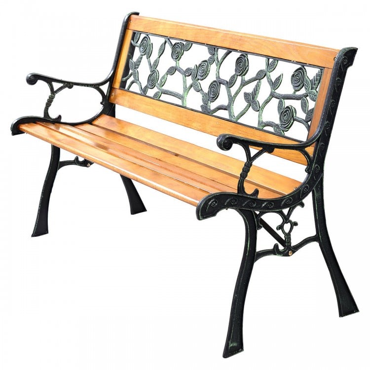 49 1/2 Inch Patio Park Garden Porch Chair BenchCostway Gallery View 3 of 13