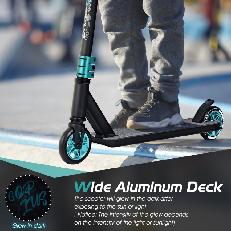 Freestyle Tricks High-End Pro Stunt Scooter with Luminous Aluminum 