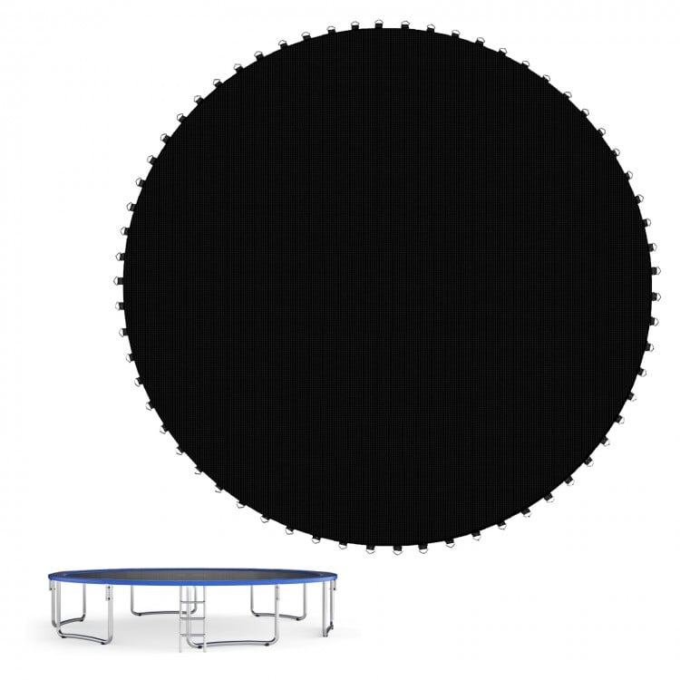 Replacement jumping mat for 12 ft trampoline, featuring high-elastic PP for durability and designed for easy assembly.