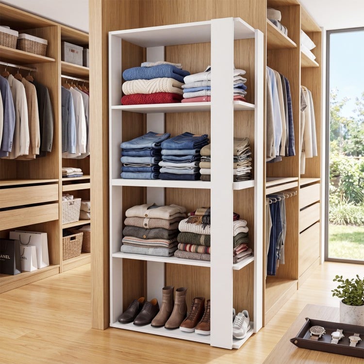 3-tier white shoe rack with stackable design, featuring spacious tiers for organizing shoes and maintaining a clutter-free home.