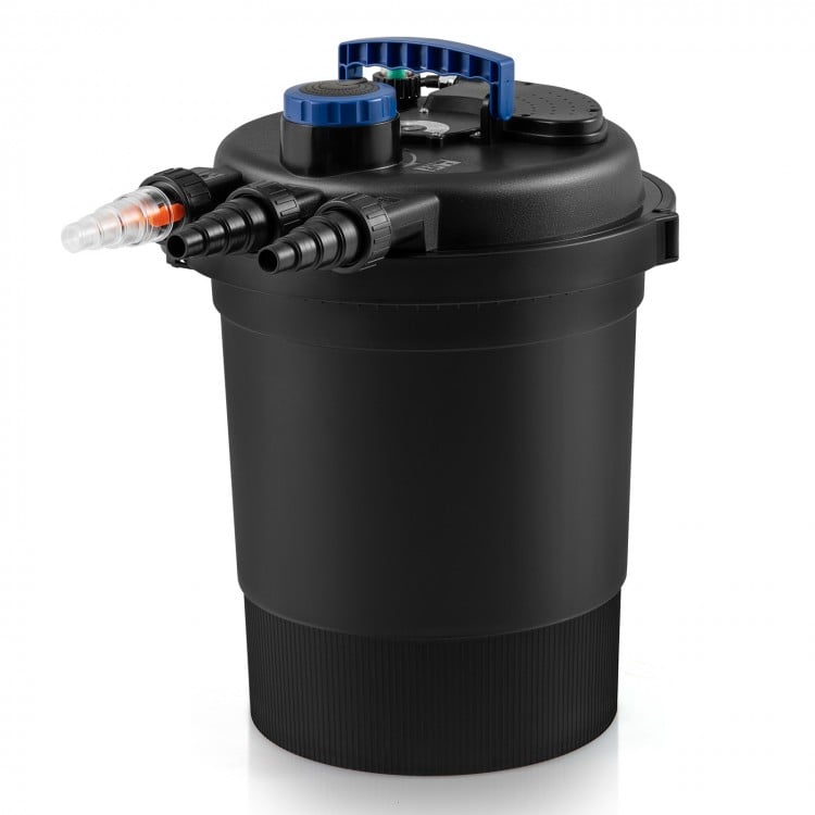 4000 gallons pond pressure bio filter with dual outlet design and 13W UV light for effective water recycling.