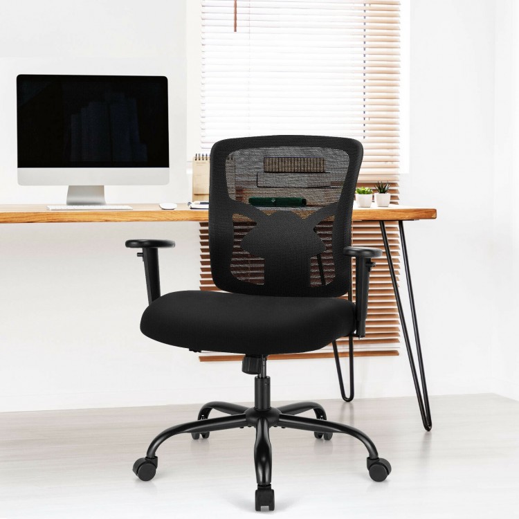 400LBS Mesh Big and Tall Office Chair Swivel Task Chair - Gallery View 1 of 12