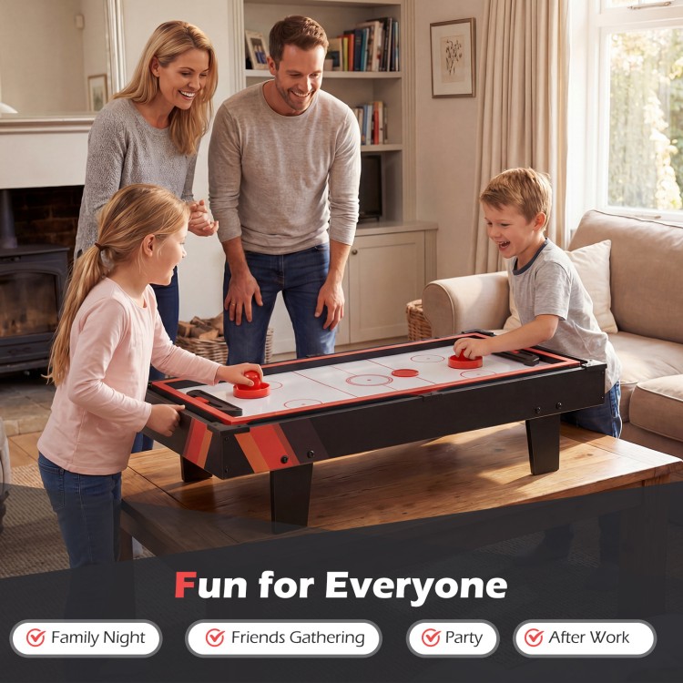 4 in 1 Combo Game Table Set featuring foosball, billiard, table tennis, and hockey for family fun and gatherings.