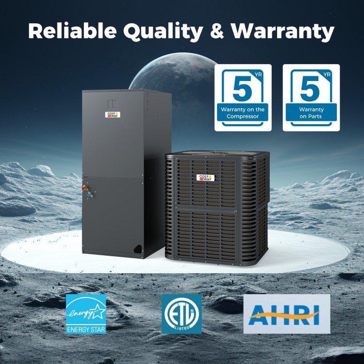 4 to 5 Ton Ultra-Low Temperature Heat Pump System with inverter technology, operating down to -20℃ for year-round.
