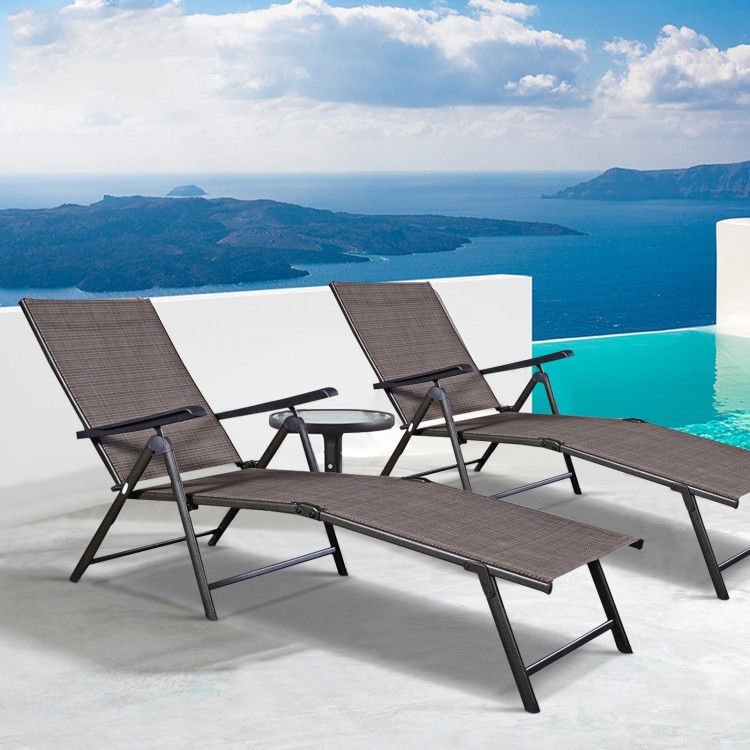 Adjustable outdoor patio pool chaise loungeCostway Gallery View 7 of 12