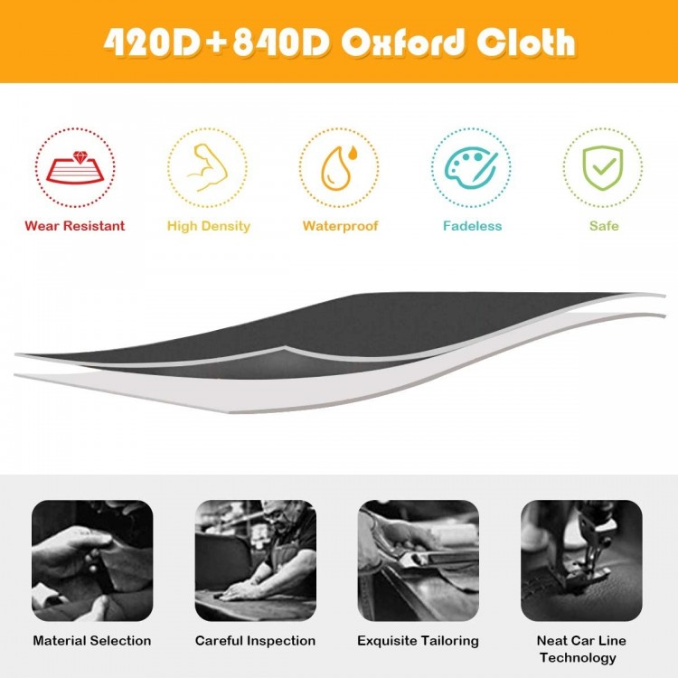 Close-up of high-quality 420D and 840D oxford cloth used in the inflatable bounce house for durability and safety.