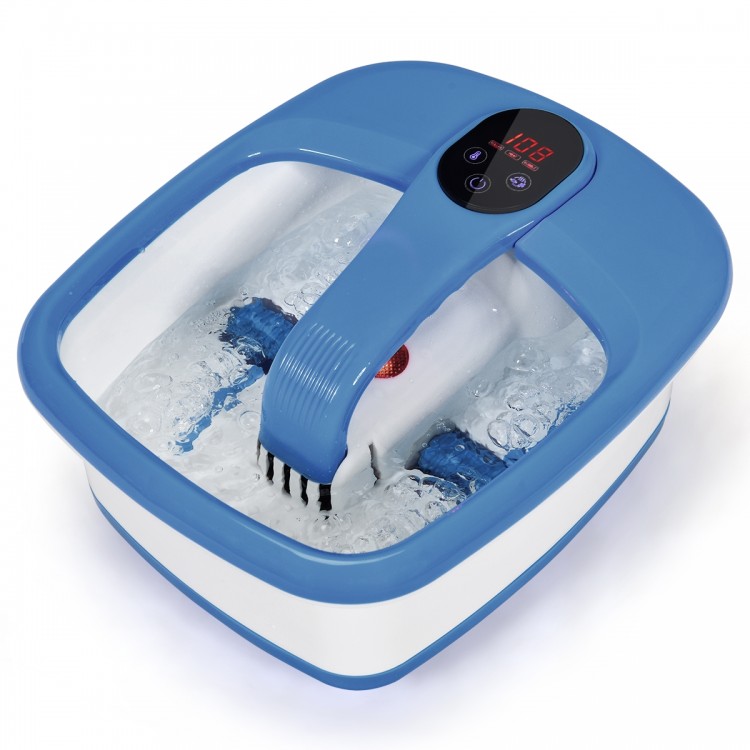 Folding Foot Massager with Digital Adjustable Temperature Control-BlueCostway Gallery View 6 of 12