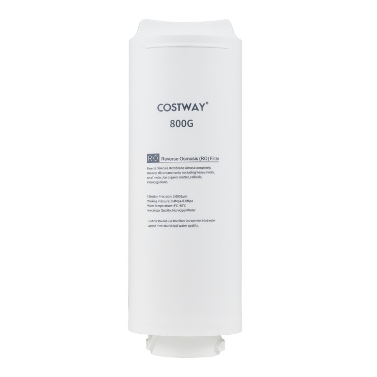 Replacement RO filter for AW-RB20/AW-RB05, 800 GPD, 0.0001μm membrane, BPA-free housing, for under-sink use.