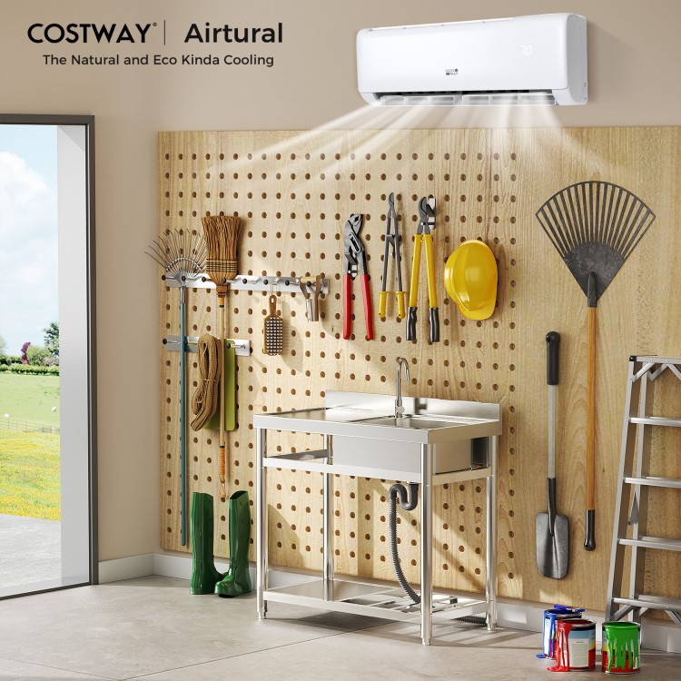 Ultra-quiet 24000 BTU mini split air conditioner with sleek design, ideal for efficient cooling in spaces up to 1500.