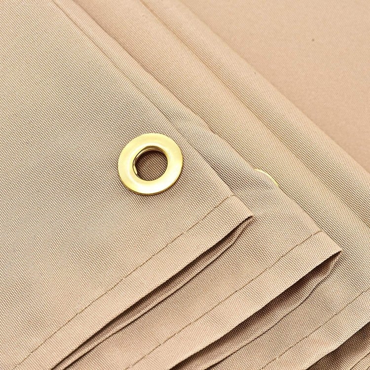 Close-up of the 6.7 x 17 feet pergola replacement canopy cover in beige, featuring a durable waterproof polyester.