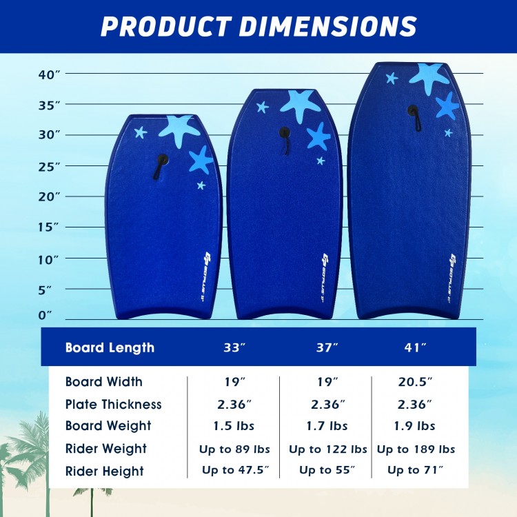 Lightweight Super Portable Surfing Bodyboard - Gallery View 4 of 9