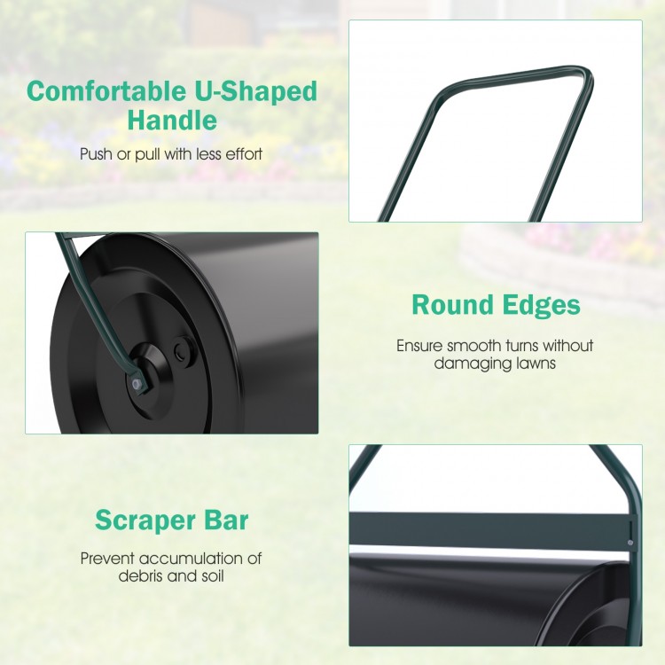 Lawn Roller with U-Shaped Handle for Garden Backyard - Gallery View 10 of 10