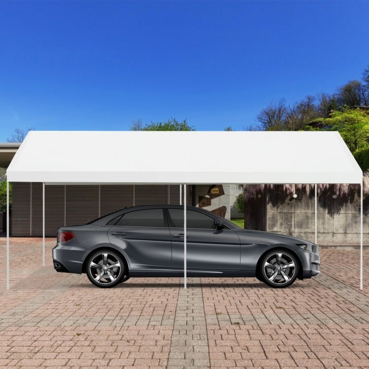10 x 20 Feet Steel Frame Portable Car Canopy ShelterCostway Gallery View 1 of 12