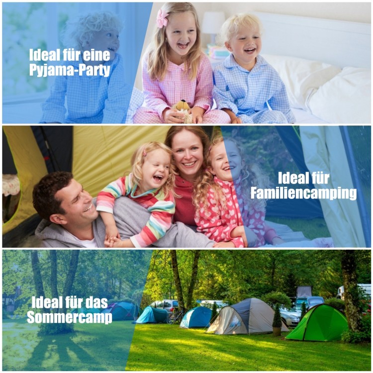 View of the 2 Person Waterproof Sleeping Bag in black, featuring a spacious design for couples, perfect for outdoor.
